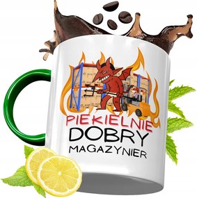 Zöld Bögre Raktárosnak Születésnapra Ajándék fényképes nyomtatással