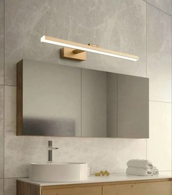 Toolight Szerszámlámpa, LED fürdőszoba fali lámpa a tükör felett 80cm 16W 4000K APP835-1W, arany, OSW-07013