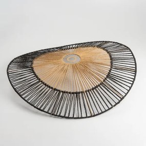 Brilagi - LED felületre szerelhető csillár CERIA BOHO 1xE27/40W/230V átm. 50 cm fekete/barna