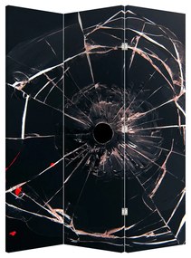 Paraván - Absztrakt törött üveg (126x170 cm)
