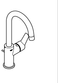 GROHE 242032432 - Mosdócsaptelep START 311 mm fekete