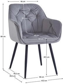 Fotel Feddy (világosszürke). 1119496