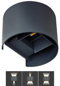 Kanlux LED Kültéri fali lámpa REKA LED/7W/230V IP54 fekete KX0289