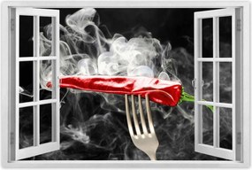 Poszterek 90x60 Piros paprika Füst