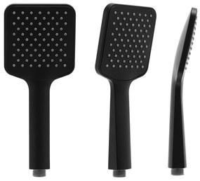 Erga Bodo, zuhanygarnitúra esőfejjel 23x23cm, fekete matt, ERG-YKA-BP.BODO-23-BLK