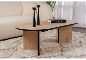 Dohányzóasztal Sable - Sapphire Oak, Fekete