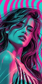 Poszter 50x100cm Neon tekintet