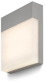 RENDL R11169 VERIA LED kültéri lámpa, szögletes fali IP54 ezüstszürke