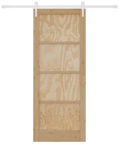 Csúszó ajtó Egyéb ORKDAL Természetes és fehér 83 x 211 cm