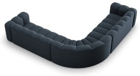 Kék zsenília moduláris sarokkanapé Lupine – Micadoni