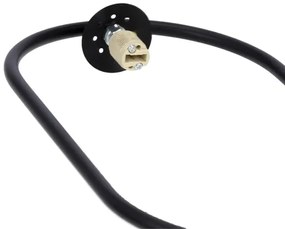 Függeszték CORDEL 1xG9/28W/230V fekete kábellel