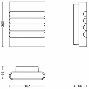Philips 17273/93/16 - LED Kültéri lámpa MYGARDEN RACCOON 1xLED/3W/230V IP44