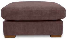 Sötétbarna bőrutánzat lábtartó Hamburg – Scandic