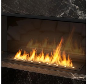 InFire - Beépített BIO kandalló 7,5x100 cm 6kW fekete