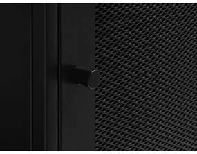 Fekete fém könyvespolc 80x138 cm Malibu – Unique Furniture