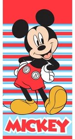 Mickey egér Mindig mosolyog gyerek törölköző, 70 x140 cm