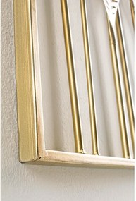 Fém fali dekoráció 52,5x95 cm Adhira – Bizzotto