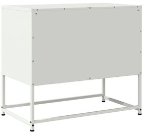 fehér acél TV-szekrény 68,5x39x60,5 cm