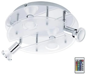 Eglo Eglo 75381 - LED RGBW Dimmelhető spotlámpa CABO-C 4xGU10/4W/230V + távirányító EG75381