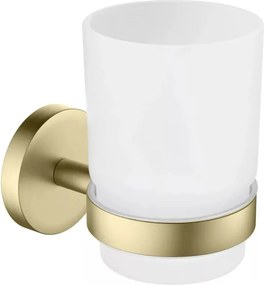 AREZZO design RONO üveg pohár tartó, szálcsiszolt arany