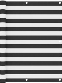 vidaXL antracitszürke-fehér oxford-szövet erkélyparaván 120 x 400 cm