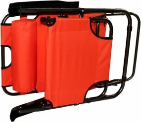 DIVERO Kerti összecsukható nyugágy orange