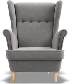 Uszak Mini fotel, fonott, szürke