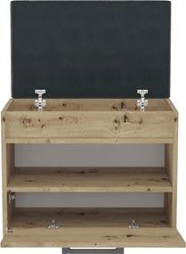 Parma cipősszekrény üléssel és tárolóval, tölgy