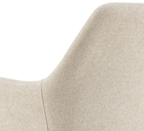 MAZZONI EXPORT VERA Bézs (Apia 453 szövet) / bézs váz - MODERN KÁRPITOZOTT CHENILLE  KAGYLÓSZÉK LOFT STÍLUSÚ NAPPALIBA/ÉTKEZŐBE