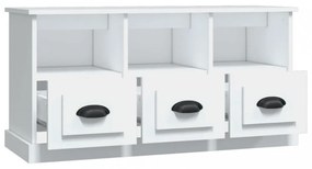 fehér szerelt fa TV-szekrény 100x35x50 cm