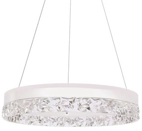 Kábeles LED csillár FROZI LED/32W/230V átm. 50 cm fehér