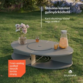 Blumfeldt Firebowl Ebeko 3 az 1-ben, grillsütőként vagy asztalként is használható, grillrács + szikravédő