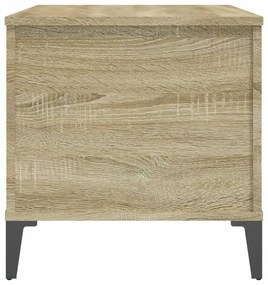 sonoma tölgy színű szerelt fa dohányzóasztal 90x44,5x45 cm