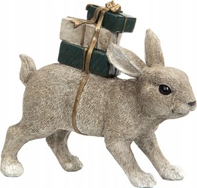 Húsvéti Nyuszi Figura Ajándékokkal 21cm magas