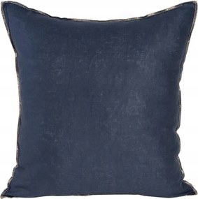 Dekoratív párnahuzat LEN-4 45x45 Eurofirany sötétkék, aranyszállal