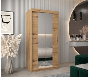Ruhásszekrény 100 cm Toki 1 (artisan tölgy + artisan tölgy). 1064883