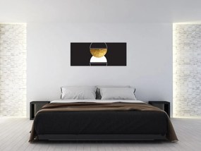 Kép - Absztrakció arany és fekete N⁰2 (120x50 cm)