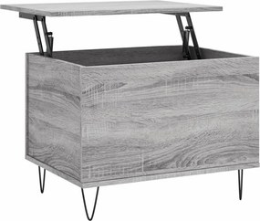 vidaXL szürke sonoma színű szerelt fa dohányzóasztal 60x44,5x45 cm
