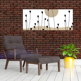 Kép - Grafikus rét N⁰2 (120x50 cm)