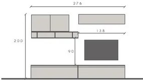 Infinity 2.0 6 db-os szett bézs / Cadiz tölgy / láva