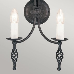 Elstead klasszikus fali lámpa belfry fekete elsby2-black
