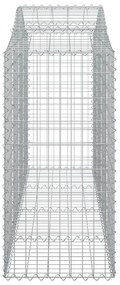 15 db íves horganyzott vas gabion kosár 200x50x120/140 cm