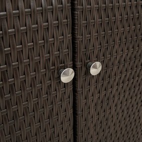 Tárolószekrény Barna 100x36x102 cm Rattan