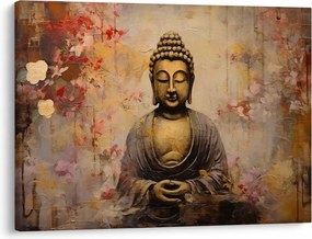 Kép - Buddha, festészet (70x50 cm)
