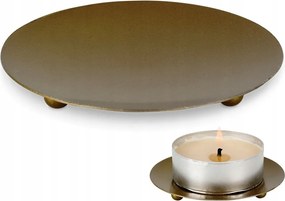 Gyertyatartó állvány fém arany 8,5 cm