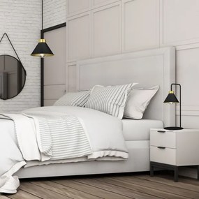 Asztali lámpa DEMET 1xE27/15W/230V fekete/arany