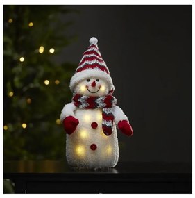 Eglo Eglo 411221 - LED Karácsonyi dekoráció JOYLIGHT 8xLED/0,06W/3xAA piros EG411221