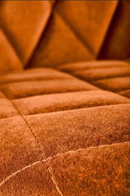 K-450 étkezőszék fahéj bársony szövet