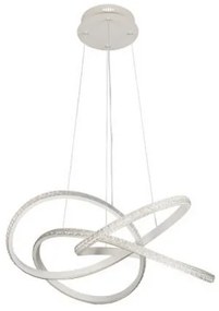 LED fényerőszabályozható, kábelen függesztett csillár LED/95W/230V 3000-6500K átm. 57 cm + távirányító