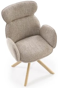 K-585 szék sötét bézs / natúr tölgy